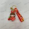 Summer fresh fruit girl keychain, exquisite girls' schoolbag small pendant, cute accessory, car key chain pendant Specification image